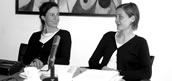 Karin Heyl (li.) und Heike Wilms, Geschäftsführerin und Referentin für Musik des Kulturkreises der deutschen Wirtschaft im Bundesverband der Deutschen Industrie e.V. Foto: Susanne Kramm