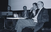 v.l.n.r.: Theo Geißler, Thomas Goppel, Olaf Zimmermann und Norbert Lammert. Foto: Martin Hufner