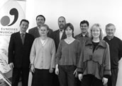 Dem neuen Bundesvorstand der Jeunesses Musicales Deutschland gehören an (v.l.n.r.): Bundesvorsitzender Dr. Hans-Herwig Geyer (GEMA, München), Stefan Piendl (BMG Classics), Claudia Klemkow-Lubda (Jugendmusikschule Hamburg), Andreas Schultze-Florey (Staatsorchester Hannover), Barbara Haack (ConBrio Verlag, Regensburg), Sönke Lentz (Deutscher Musikrat, Bonn), Konstanze Schreiber (Landesmusikrat Brandenburg) und Detlef Hahlweg (Schulmusiker, Münster). Foto: JMD