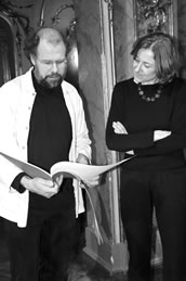 Brice Pauset (li.) und die Komponistin Isabel Mundry (re.). Foto: Charlotte Oswald