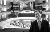 Zufriedener Hausherr während einer Probe in „seiner“ Philharmonie: Michael Kaufmann. Foto: Philharmonie Essen