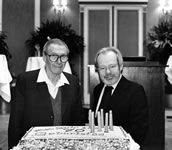 Die beiden Jubilare vor genau zehn Jahren: György Kurtág (li.) und Friedrich Cerha. Foto: Charlotte Oswald