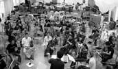 Immer im musikalischen Dialog: Probe des Jungen Klangforums in Kreisau. Foto: Junges Klangforum
