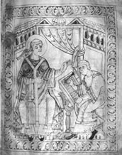 pag. 13 der Handschrift 390 der Stiftsbibliothek von St. Gallen (Antiphonale des Hartker, Tomus I)“
