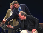 Wo, bitte, geht‘s nach Kolchis? Wolfgang Rihm, Peter Ruzicka und Stefano Gervasoni bei den Wittener Kammermusiktagen. Foto: Charlotte Oswald