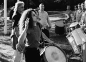 Workshop Maracatu unter Leitung von Neide Alves Pilgar im Rahmen des Festivals „Samba Syndrom”. Foto: Rolf Dau, Agentur New Roses