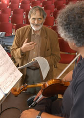 Stars der Neuen Musik: Helmut Lachenmann und Irvine Arditti. Foto: G. Jockel