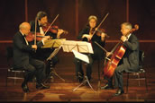Das Alban Berg Quartett bei seinem Konzert in der Frankfurter Alten Oper. Foto: Charlotte Oswald 