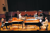 Das neu gegründete Ensemble 2 x 2 spielte in Witten Uraufführungen von Combier und Usher. Foto: Charlotte Oswald