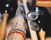 Hufig verwendet in der Therapie: Perkussionsinstrumente. Foto: DGMT