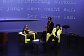 Oscar Strasnoy komponierte ein musikalisches Märchen für drei Interpreten – Daniel Gloger, Garth Knox und Dorothea Reinhold (v.r.). Foto: Charlotte Oswald