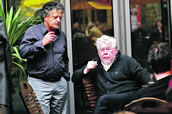 Der Meister und sein Interpret: Harrison Birtwistle (re.) und Irvine Arditti. Foto: Charlotte Oswald