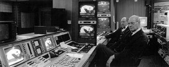 Kagel am Computer (Foto: CHarlotte Oswald (c) 2000)